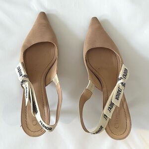 Dior J’adior kitten heels size 38.5 Beige